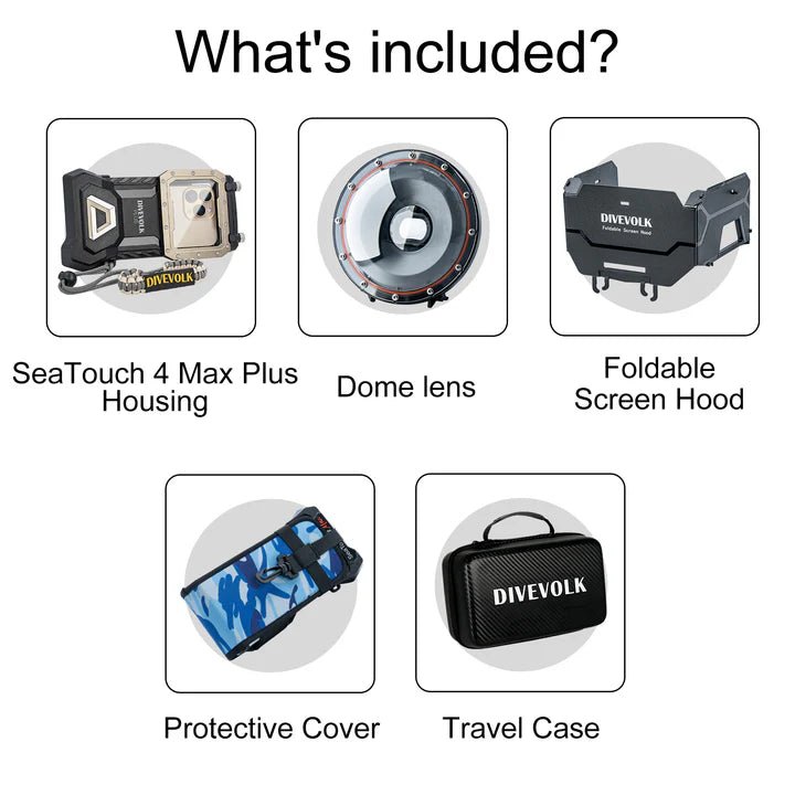 Divevolk SeaTouch 4 Max or 4 Max Plus Touchscreen Underwater Housing - Infinity DiveDivevolk SeaTouch 4 Max or 4 Max Plus Touchscreen Underwater HousingDivevolk