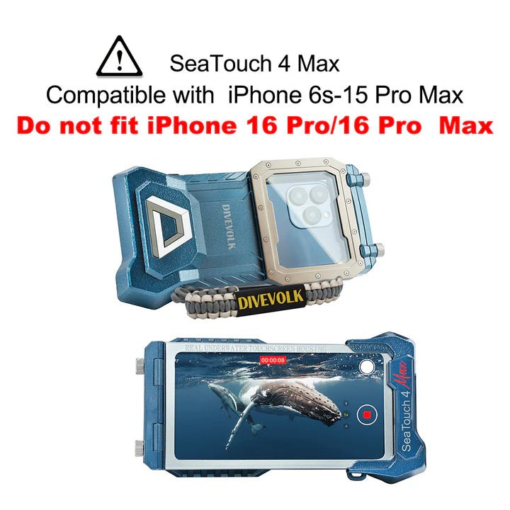 Divevolk SeaTouch 4 Max or 4 Max Plus Touchscreen Underwater Housing - Infinity DiveDivevolk SeaTouch 4 Max or 4 Max Plus Touchscreen Underwater HousingDivevolk