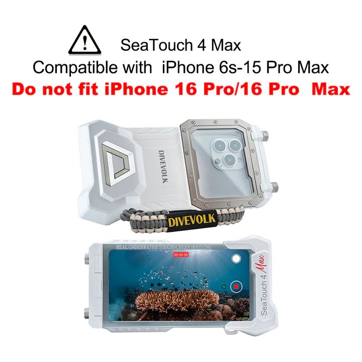 Divevolk SeaTouch 4 Max or 4 Max Plus Touchscreen Underwater Housing - Infinity DiveDivevolk SeaTouch 4 Max or 4 Max Plus Touchscreen Underwater HousingDivevolk
