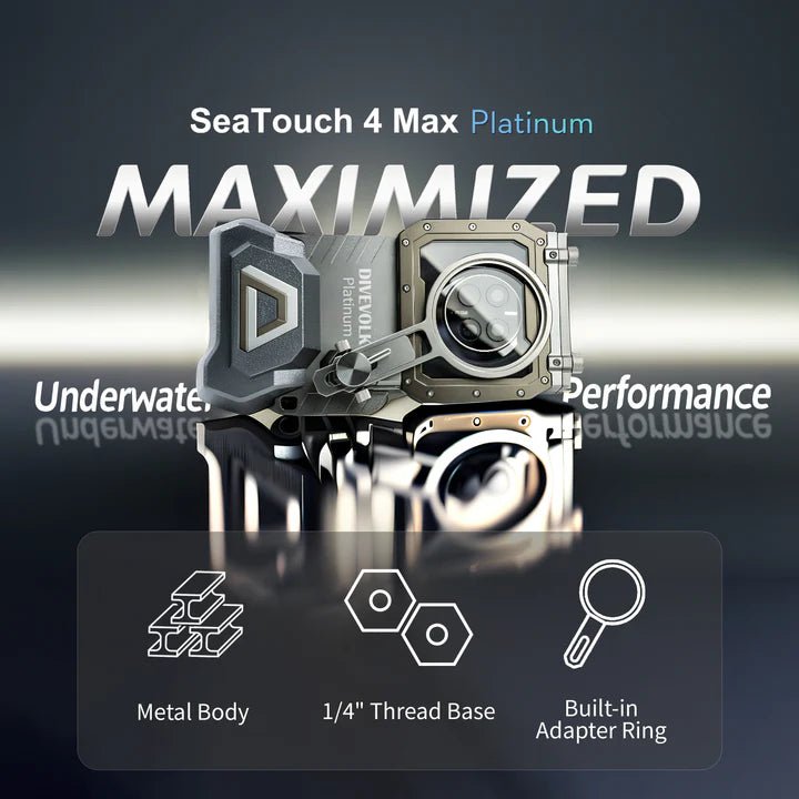 Divevolk SeaTouch 4 Max or 4 Max Plus Touchscreen Underwater Housing - Infinity DiveDivevolk SeaTouch 4 Max or 4 Max Plus Touchscreen Underwater HousingDivevolk