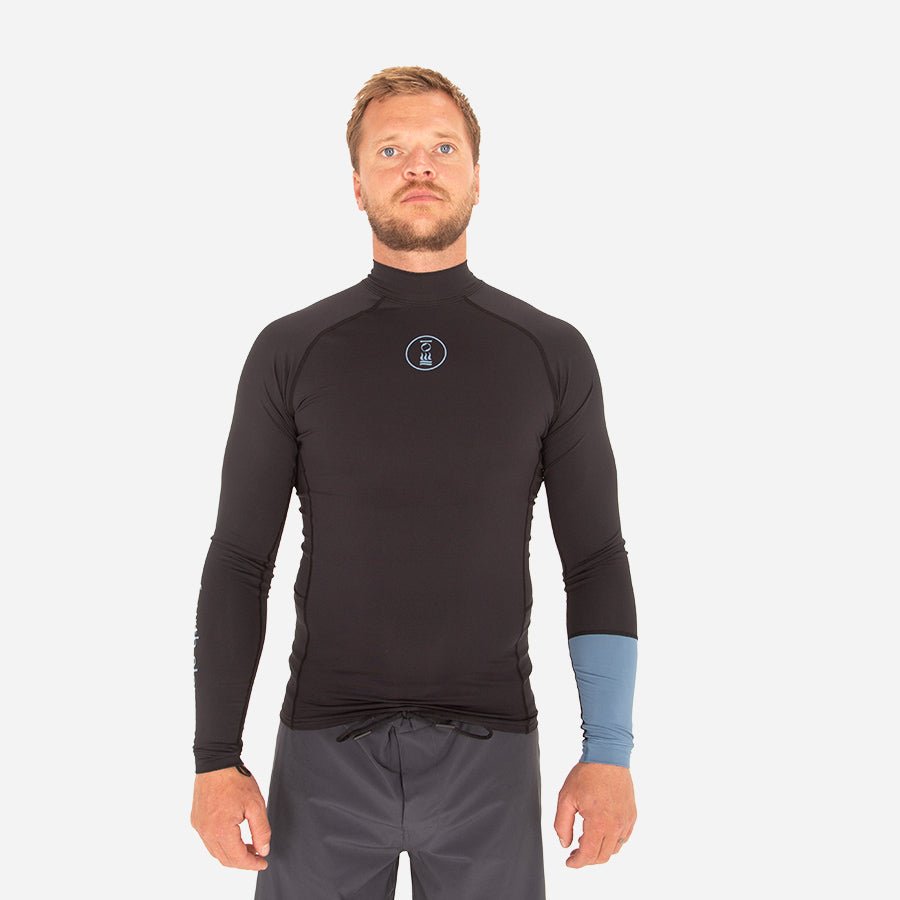 Fourth Element Classic Fit Long Sleeves Hydro-T Black/ Ocean Blue - Men - Infinity DiveFourth Element Classic Fit Long Sleeves Hydro-T Black/ Ocean Blue - MenFourth Element
