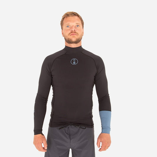 Fourth Element Classic Fit Long Sleeves Hydro-T Black/ Ocean Blue - Men - Infinity DiveFourth Element Classic Fit Long Sleeves Hydro-T Black/ Ocean Blue - MenFourth Element