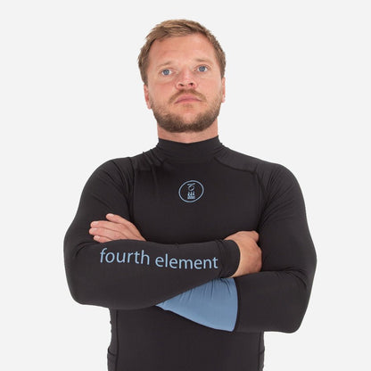 Fourth Element Classic Fit Long Sleeves Hydro-T Black/ Ocean Blue - Men - Infinity DiveFourth Element Classic Fit Long Sleeves Hydro-T Black/ Ocean Blue - MenFourth Element