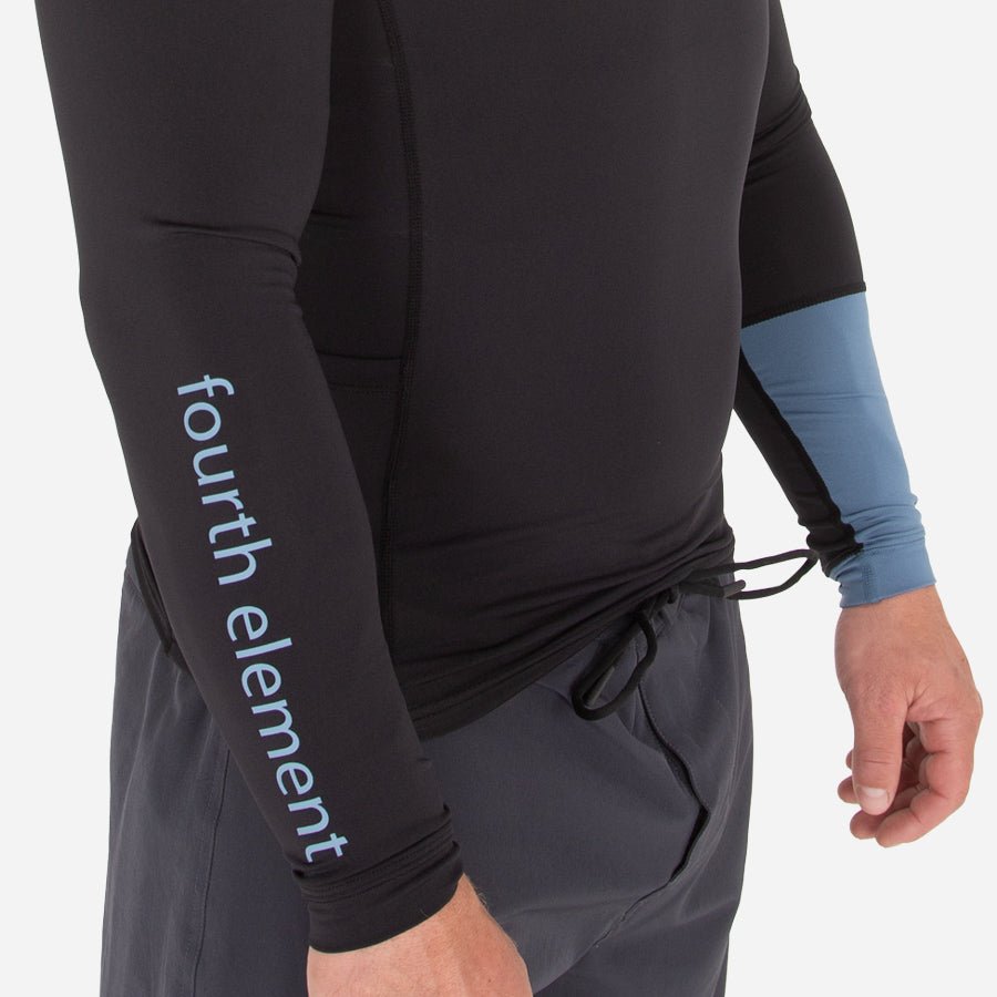 Fourth Element Classic Fit Long Sleeves Hydro-T Black/ Ocean Blue - Men - Infinity DiveFourth Element Classic Fit Long Sleeves Hydro-T Black/ Ocean Blue - MenFourth Element