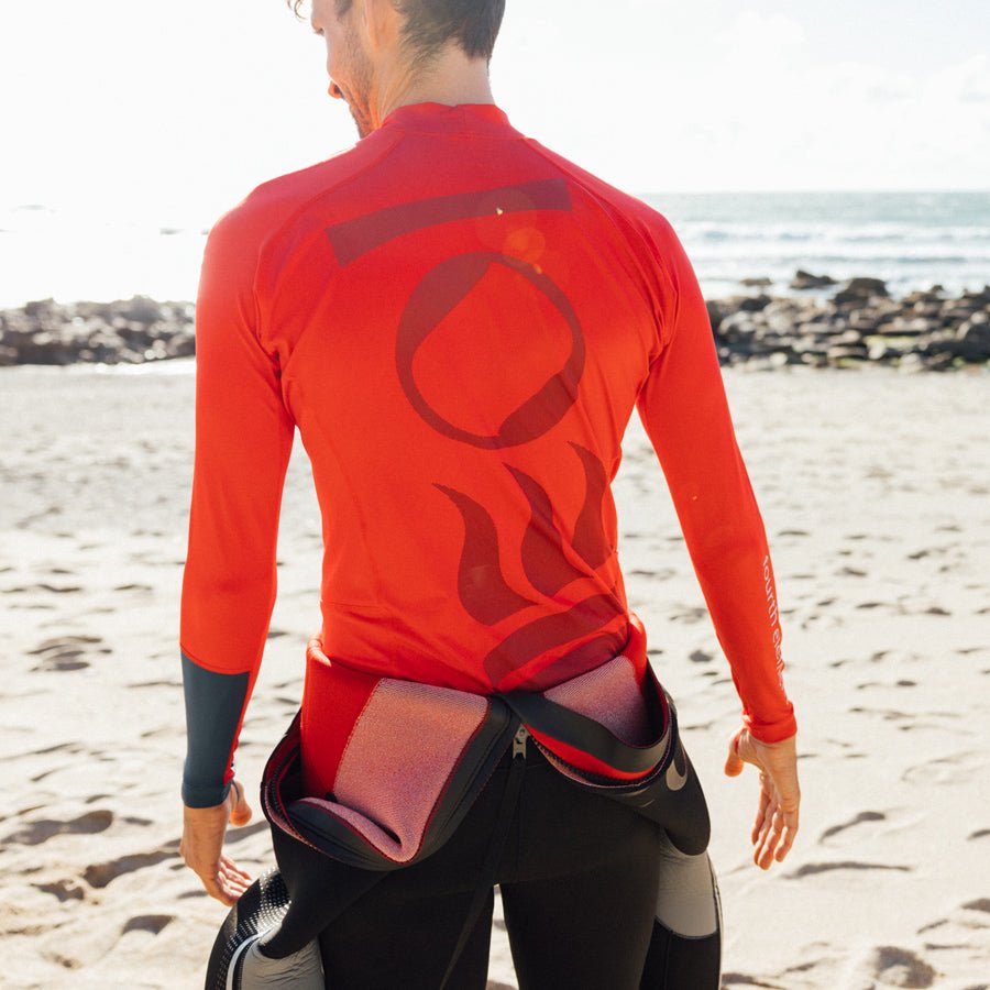 Fourth Element Classic Fit Long Sleeves Hydro-T Lava/ Deep Blue - Men - Infinity DiveFourth Element Classic Fit Long Sleeves Hydro-T Lava/ Deep Blue - MenFourth Element