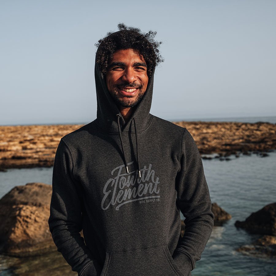 Fourth Element Dive Supply Hoodie - Dark Heather Grey - Unisex - Infinity DiveFourth Element Dive Supply Hoodie - Dark Heather Grey - UnisexFourth Element
