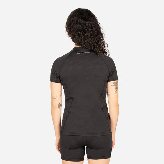 Fourth Element J2 Short Sleeves Top Black - Ocean Positive - Women - Infinity DiveFourth Element J2 Short Sleeves Top Black - Ocean Positive - WomenFourth Element