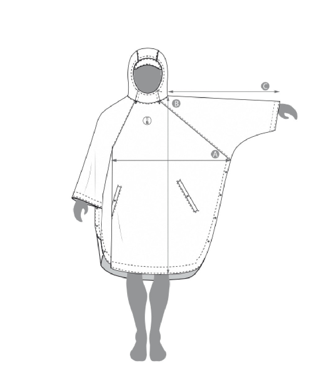 Fourth Element Ocean Positive Storm Poncho - Infinity DiveFourth Element Ocean Positive Storm PonchoFourth Element