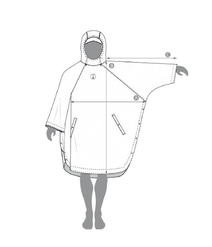 Fourth Element Ocean Positive Storm Poncho - Infinity DiveFourth Element Ocean Positive Storm PonchoFourth Element