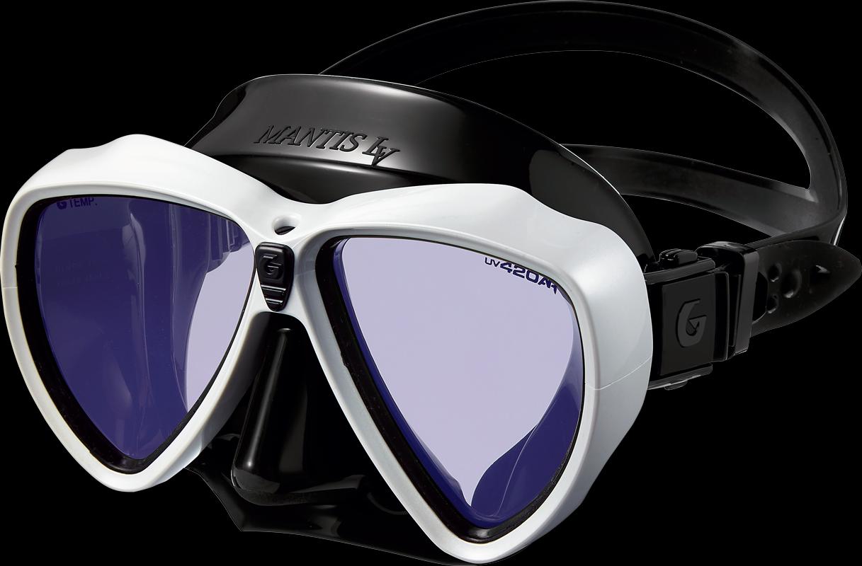 GULL MANTIS LV low volume dive mask with UV420 CUT AR Amber Lens
