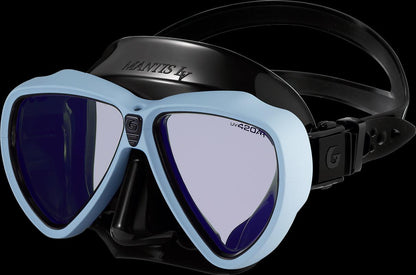 GULL MANTIS LV low volume dive mask with UV420 CUT AR Amber Lens