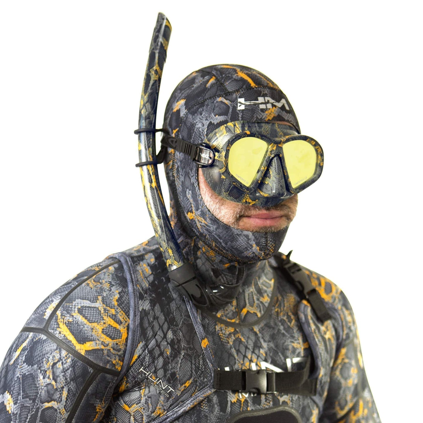 Hunt Master Harbinger Camo Diving Mask with Matching Camo Container
