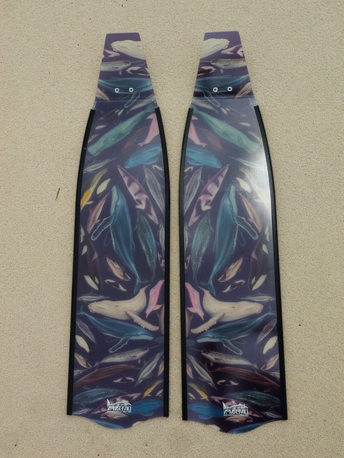 Divermon Indigo Cetaceans Free Diving Fins Blades - Composite Soft