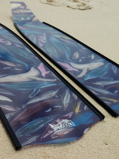 Divermon Indigo Cetaceans Free Diving Fins Blades - Composite Soft