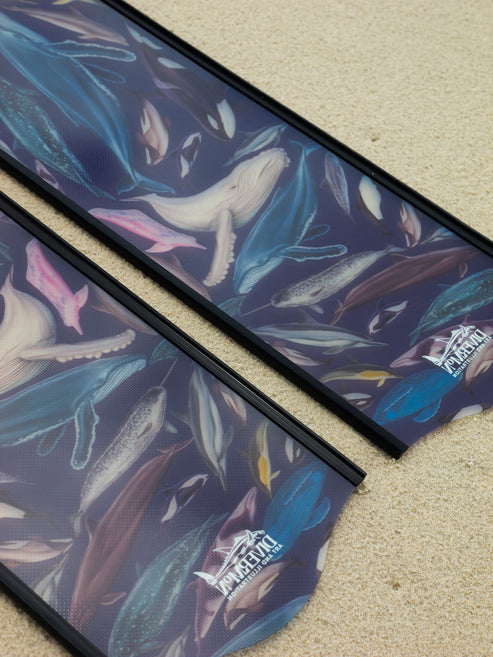 Divermon Indigo Cetaceans Free Diving Fins Blades - Composite Soft