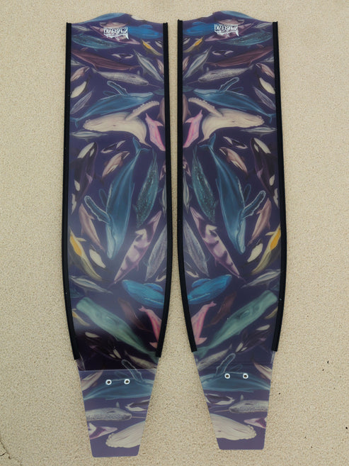Divermon Indigo Cetaceans Free Diving Fins Blades - Composite Soft