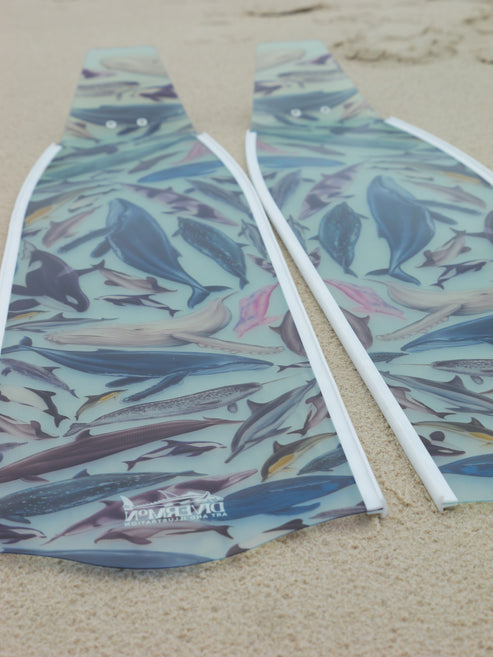 Divermon Cetaceans Free Diving Fins Blades - Composite Soft