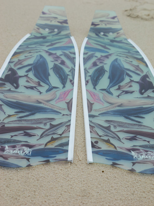 Divermon Cetaceans Free Diving Fins Blades - Composite Soft