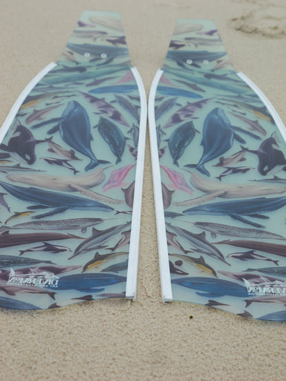 Divermon Cetaceans Free Diving Fins Blades - Composite Soft