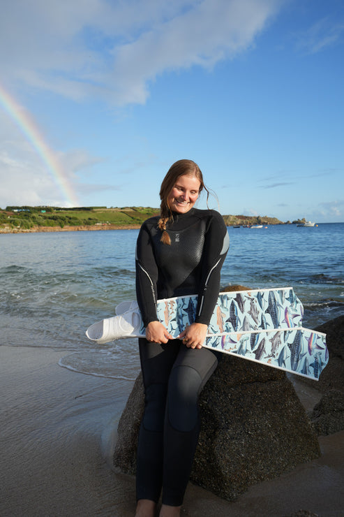 Divermon White Shark Free Diving Fins Blades - Composite Soft