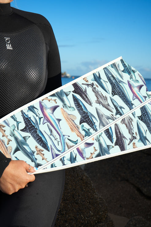 Divermon White Shark Free Diving Fins Blades - Composite Soft