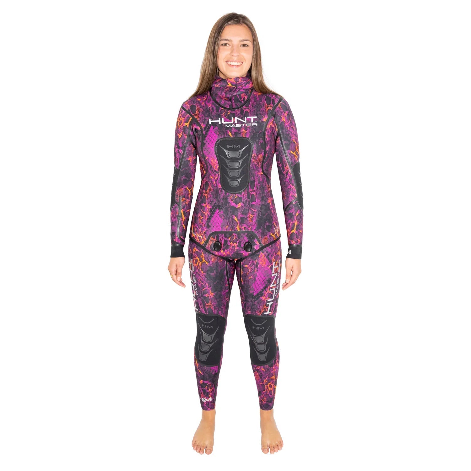 Hunt Master Burnum 'Huntress' Wetsuit Camo Series Pink Camo - 3.5 or 5mm - Infinity DiveHunt Master Burnum 'Huntress' Wetsuit Camo Series Pink Camo - 3.5 or 5mmHunt Master