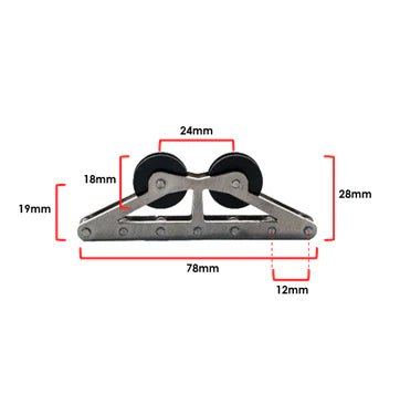 Hunt Master Speargun Parts - Stainless Steel Pulley - Double - Infinity DiveHunt Master Speargun Parts - Stainless Steel Pulley - DoubleHunt Master