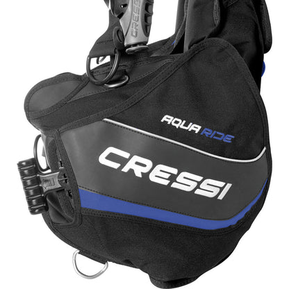 Side detail of Cressi Aquaride BCD pocket system
