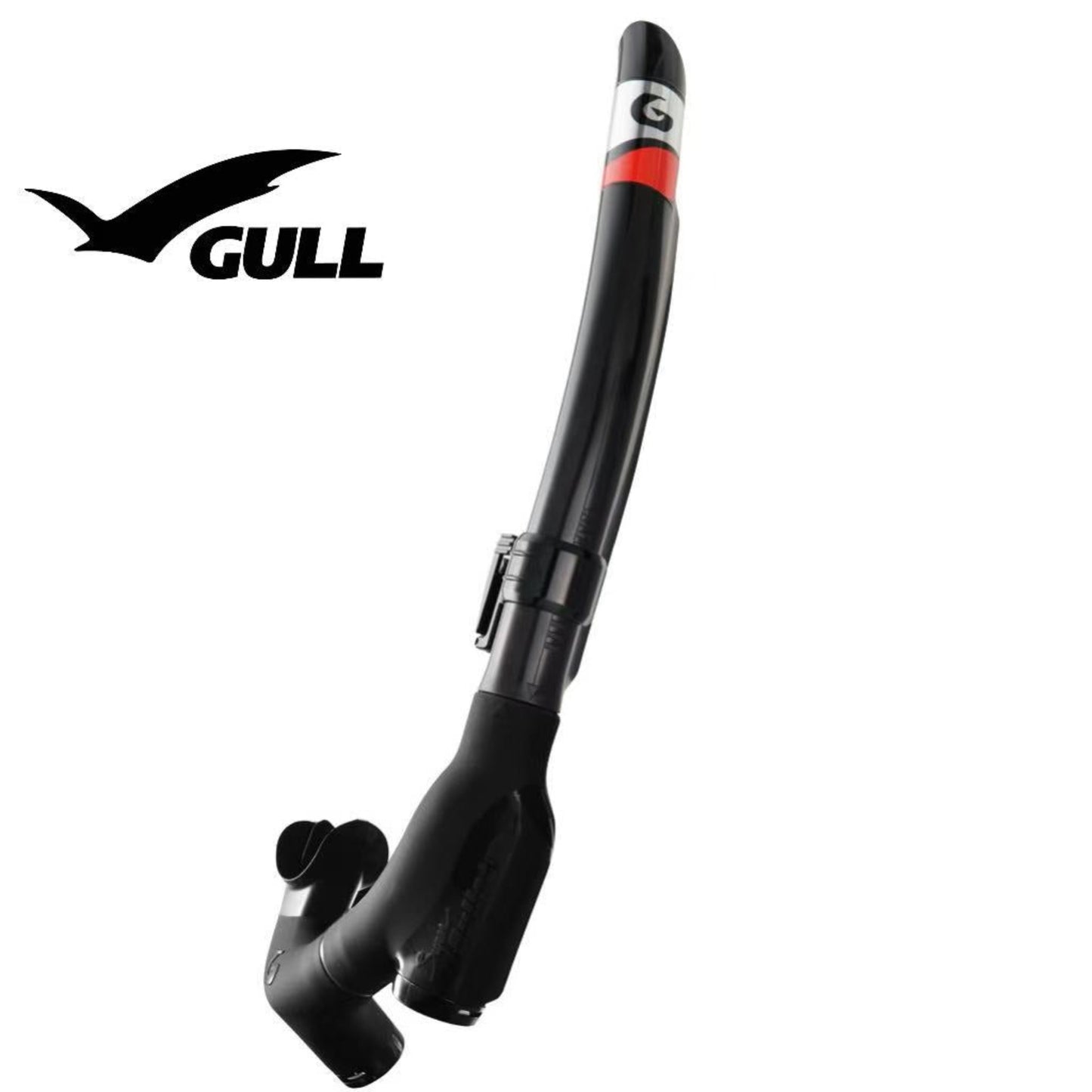 GULL Super Bullet Mini snorkel black high flow freediving snorkel Australia Infinity Dive