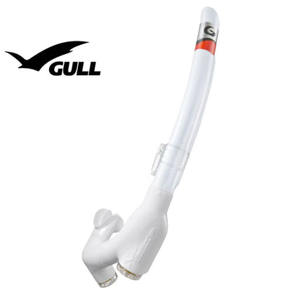 GULL Super Bullet Mini snorkel white silicone freediving snorkel Australia Infinity Dive