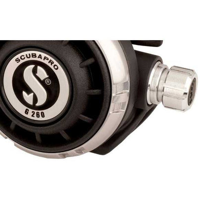 Close up of Scubapro G260 second stage regulator
