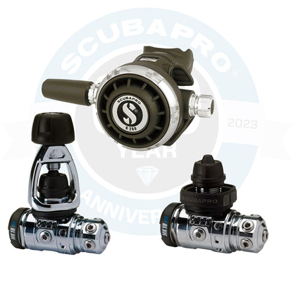Scubapro MK19 EVO G260 regulator system isolated on white background
