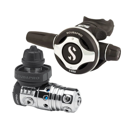 Scubapro MK25 EVO DIN regulator system isolated on white background

