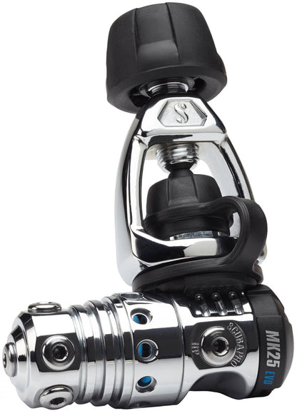 Scubapro MK25 EVO first stage regulator isolated on white background

