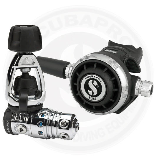 Scubapro MK25 EVO G260 regulator system isolated on white background
