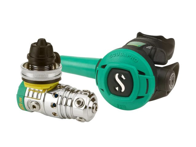 Scubapro MK25 EVO S270 Nitrox regulator system isolated on white background
