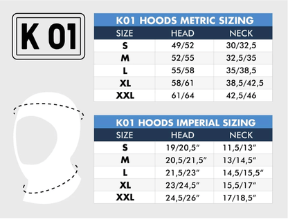 K01 Dive Hood Classic - 3 mm to 8 mm - Infinity DiveK01 Dive Hood Classic - 3 mm to 8 mmK01