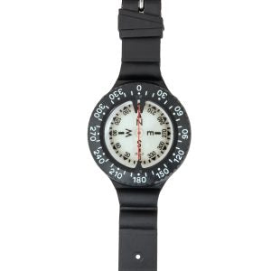 Tecline Compass with Wrist Mount or Elastomeric Bungee Mount