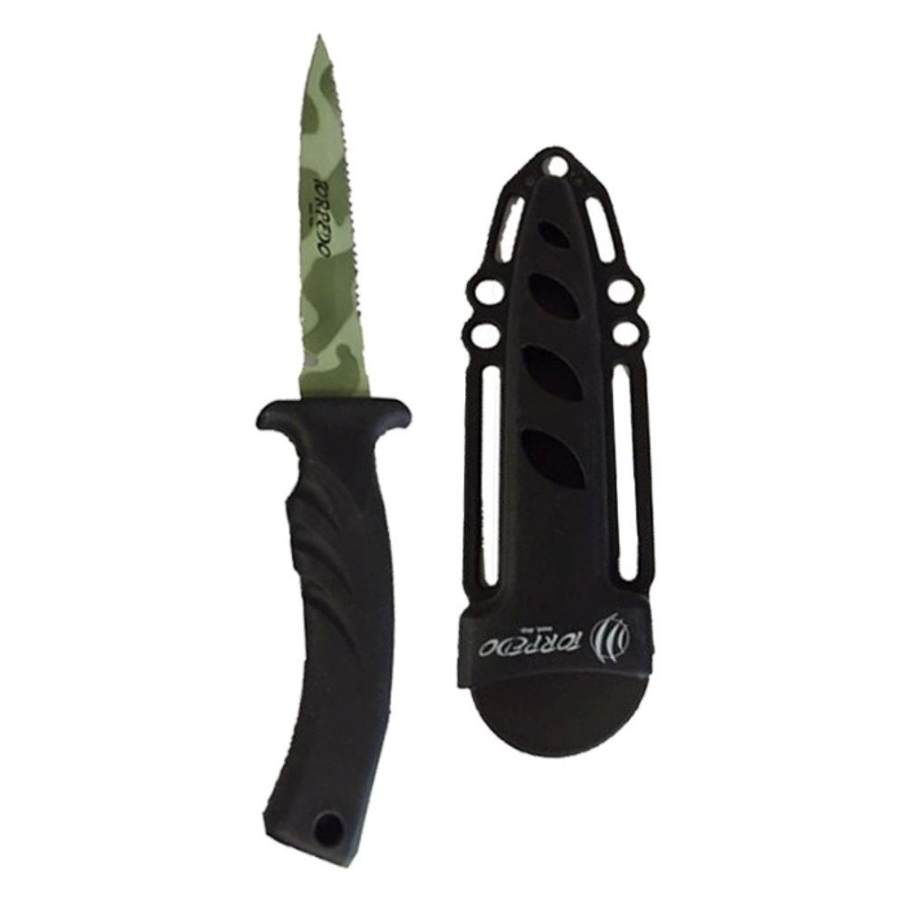 Mac Coltellerie Torpedo 11 Camo Dive Knife - Infinity DiveMac Coltellerie Torpedo 11 Camo Dive KnifeMac Coltellerie