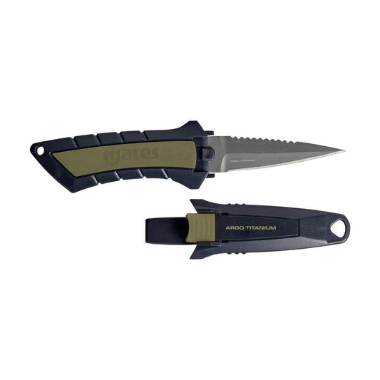 Mares Argo Spearfishing Dive Knife - Titanium - Infinity DiveMares Argo Spearfishing Dive Knife - TitaniumMares