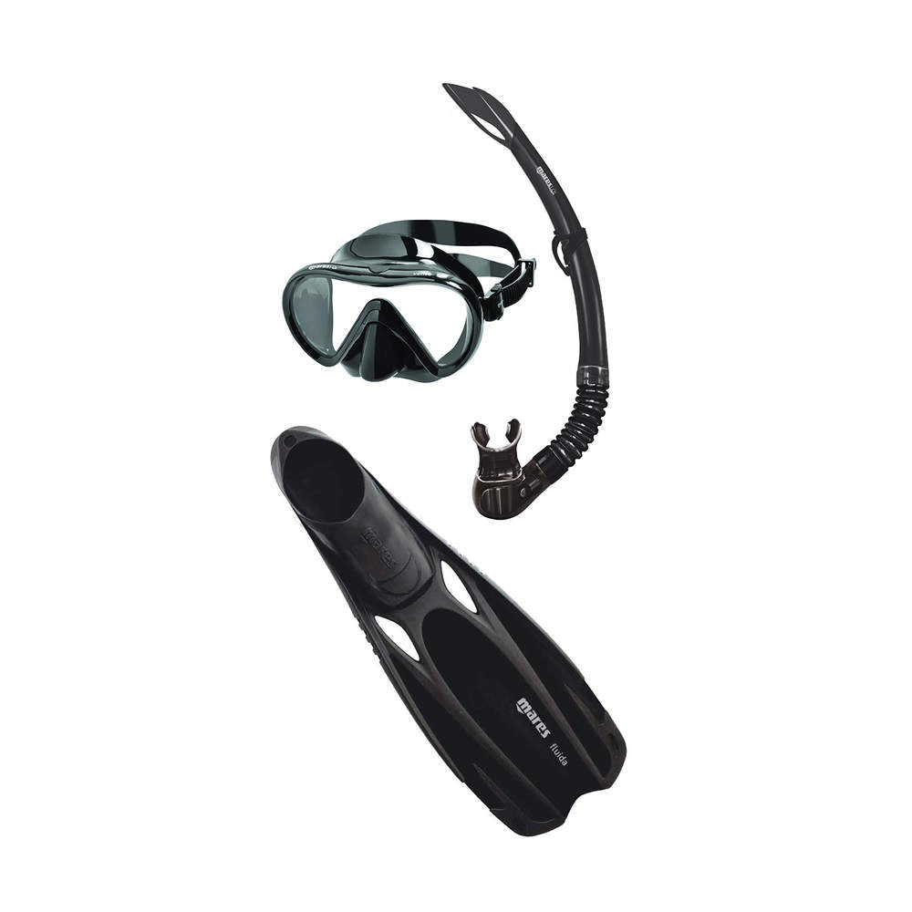 Mares Cobia Fluida Mask, Snorkel & Fins Snorkelling Set - Infinity DiveMares Cobia Fluida Mask, Snorkel & Fins Snorkelling SetMares