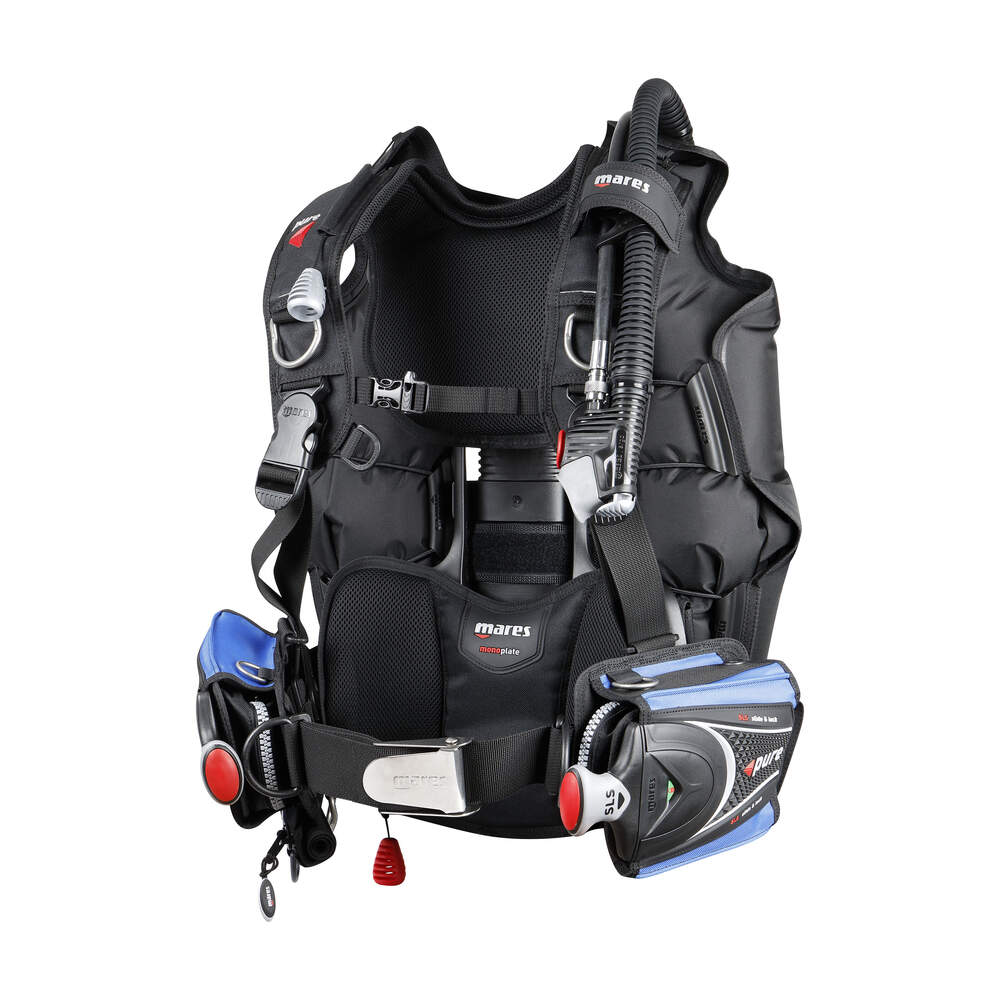 Mares Pure SLS Blue BCD - Infinity DiveMares Pure SLS Blue BCDMares