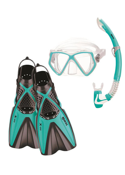 Mares X-One Pirate Mask, Snorkel & Fins Set for Kids