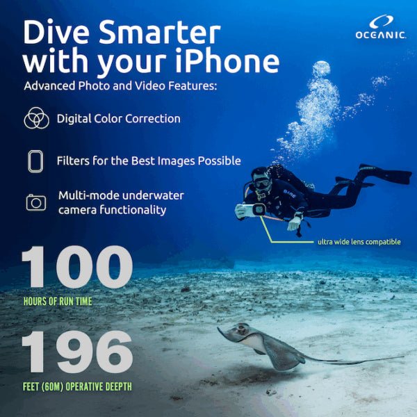 Oceanic+ Iphone Waterproof Underwater Case - Infinity DiveOceanic+ Iphone Waterproof Underwater CaseOceanic