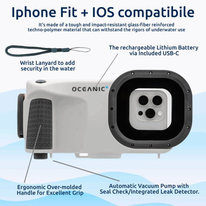 Oceanic+ Iphone Waterproof Underwater Case - Infinity DiveOceanic+ Iphone Waterproof Underwater CaseOceanic