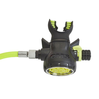 OMS Evoque Octopus with 100cm Miflex Hose Yellow - Infinity DiveOMS Evoque Octopus with 100cm Miflex Hose YellowOMS
