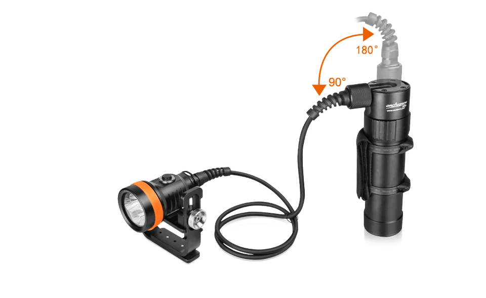 OrcaTorch D630 V2.0 Canister Dive Light / Torch 4000 Lumens - Infinity DiveOrcaTorch D630 V2.0 Canister Dive Light / Torch 4000 LumensOrcatorch