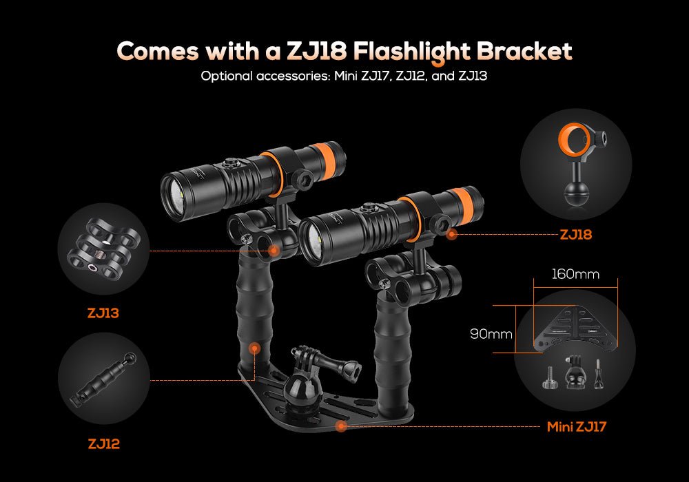 Orcatorch D710V MK2 Underwater Video Light - Infinity DiveOrcatorch D710V MK2 Underwater Video LightOrcatorch