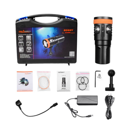 Orcatorch D900V Underwater Dive Light/ Torch - 2200 Lumens - Infinity DiveOrcatorch D900V Underwater Dive Light/ Torch - 2200 LumensOrcatorch