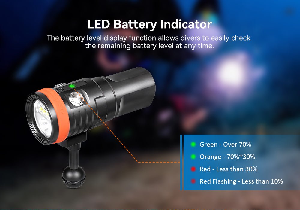 Orcatorch D900V Underwater Dive Light/ Torch - 2200 Lumens - Infinity DiveOrcatorch D900V Underwater Dive Light/ Torch - 2200 LumensOrcatorch